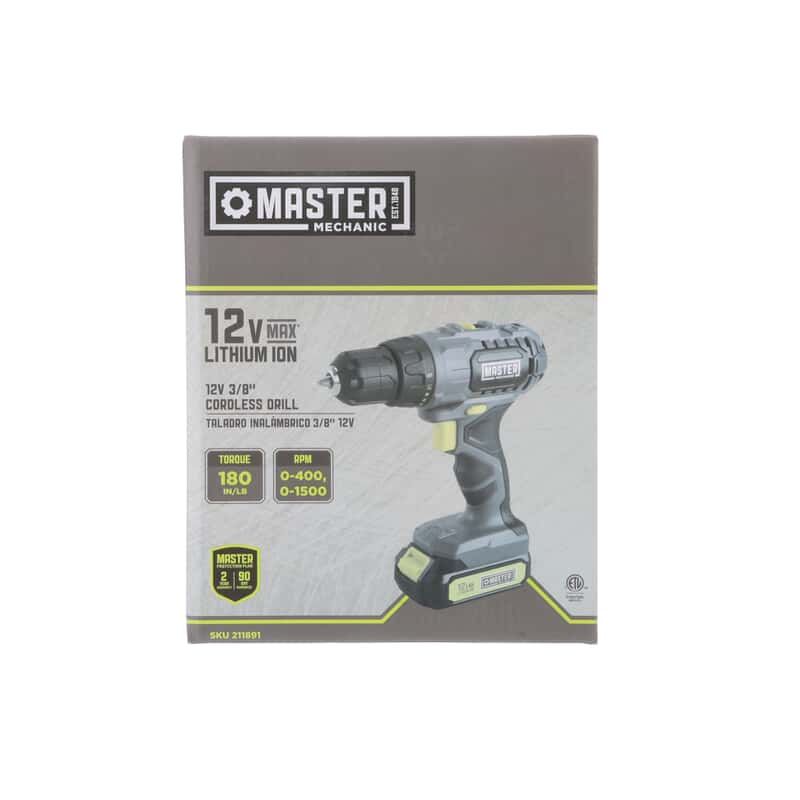 12 Volt Cordless Drill 3 8 In Lithium Ion Battery True Value