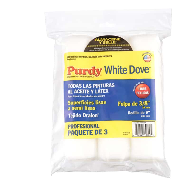 White Dove Paint Roller Covers 3 8 In Nap 9 In 3 Pk True Value
