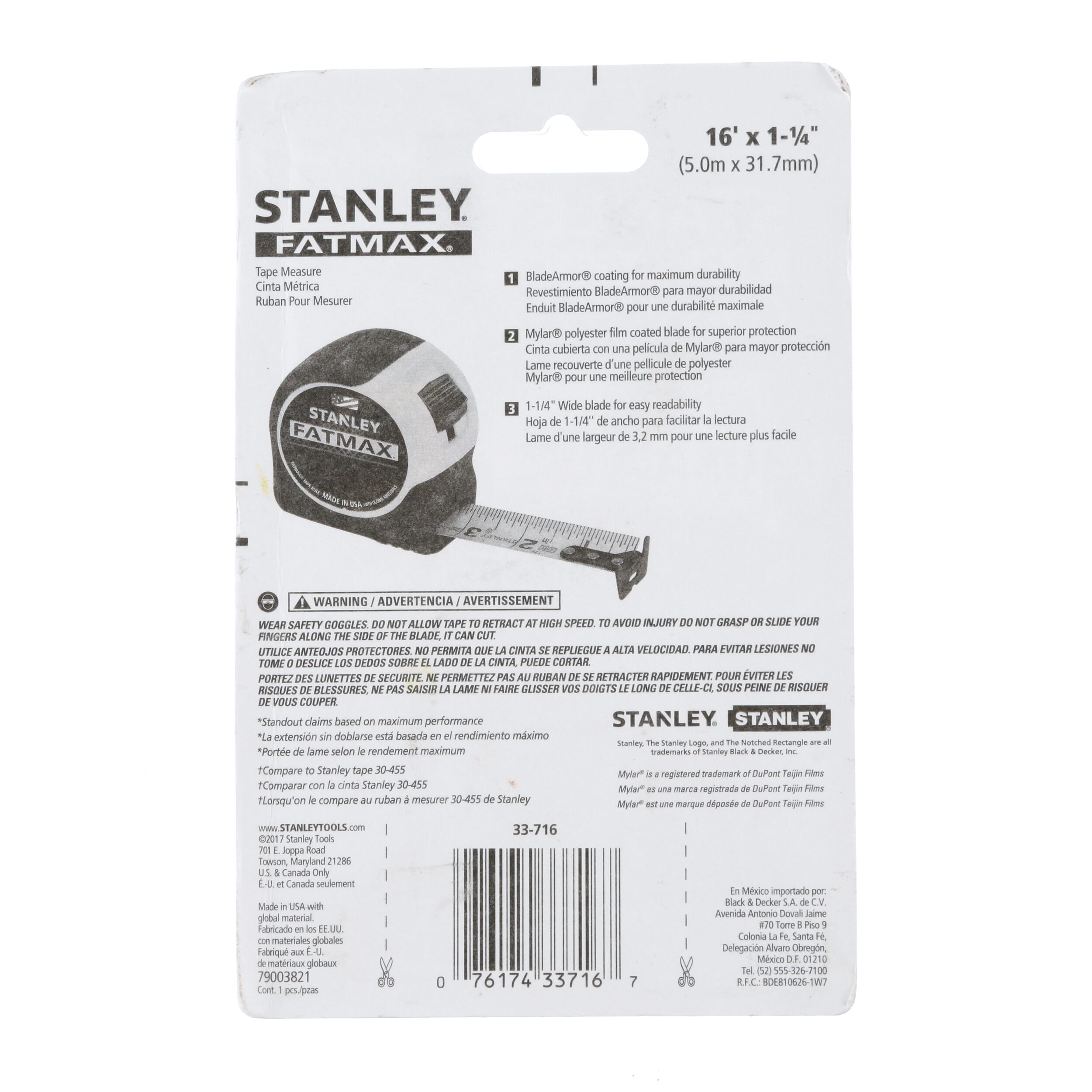 Tape Measures Stanley 33 730 30 Foot By 1 1 4 Inch Fatmax Measuring Tape By Stanley Industrial Scientific Careermantra Net